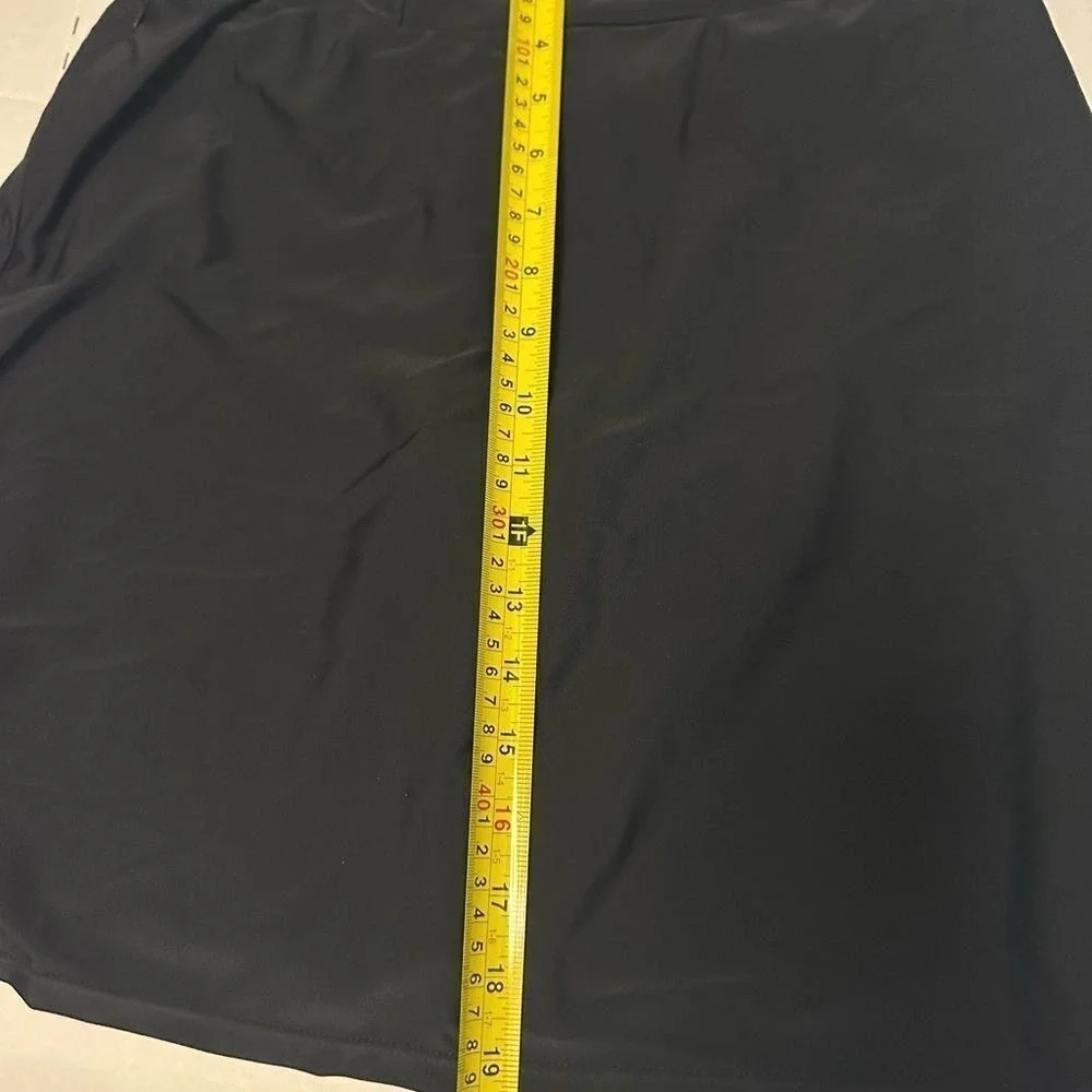 Pinup Fashion Womens Black Athletic Skort Active Skirt with Pockets‎ NWT